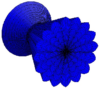 Lobbed nozzle mesh